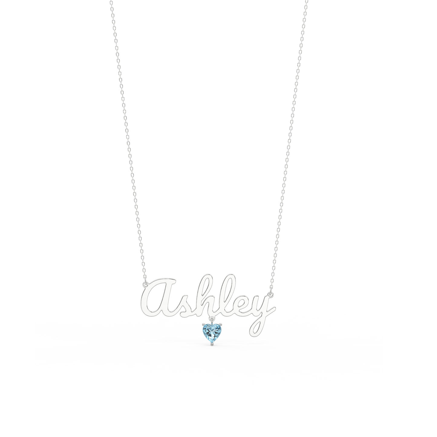 Personalized Birthstone Name Necklace - 925 Silver w/ Gold/Silver (Rhodium) Plating | 12 Stones