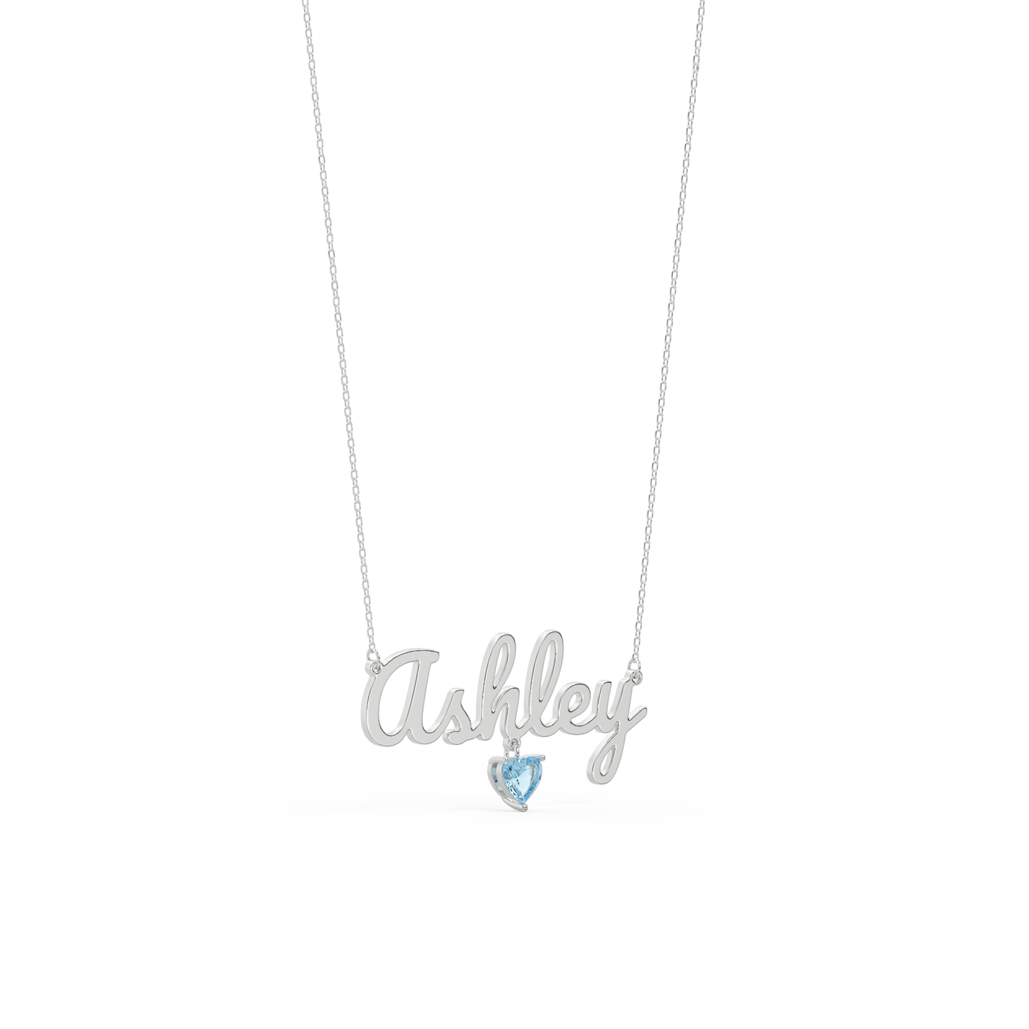 Personalized Birthstone Name Necklace - 925 Silver w/ Gold/Silver (Rhodium) Plating | 12 Stones