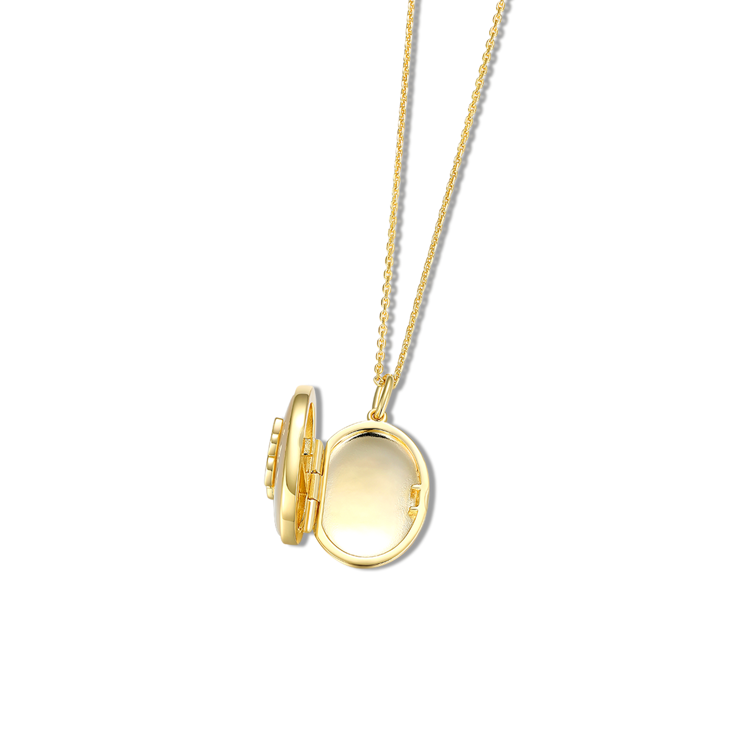 Custom Engraved Butterfly Pearl Shell Locket Necklace - Hold Photos, Sterling Silver Gift
