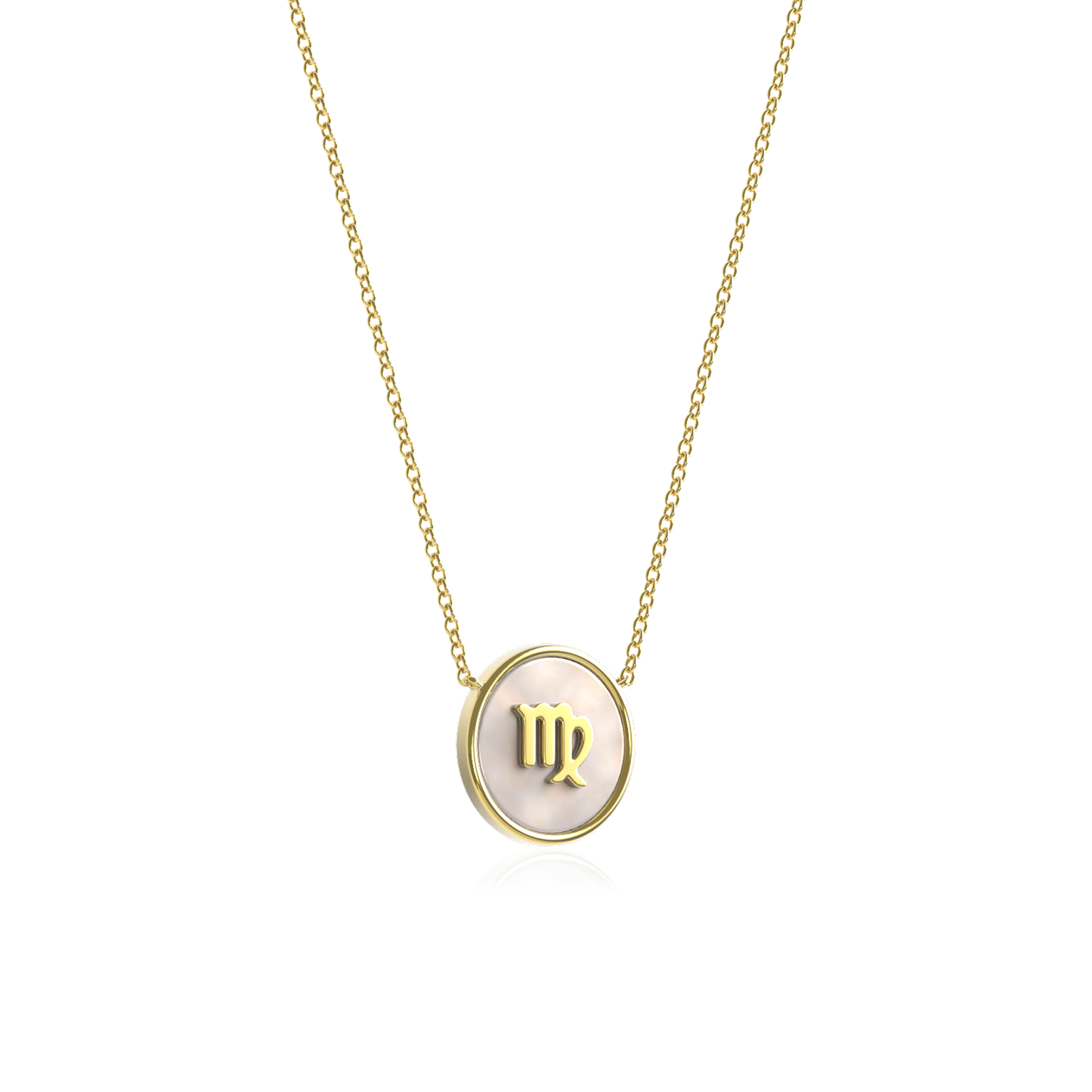 Custom Zodiac Initial Necklace - 925 Silver Pendant with Birthstone | 18K Gold or Rhodium Plated | Free Engraving