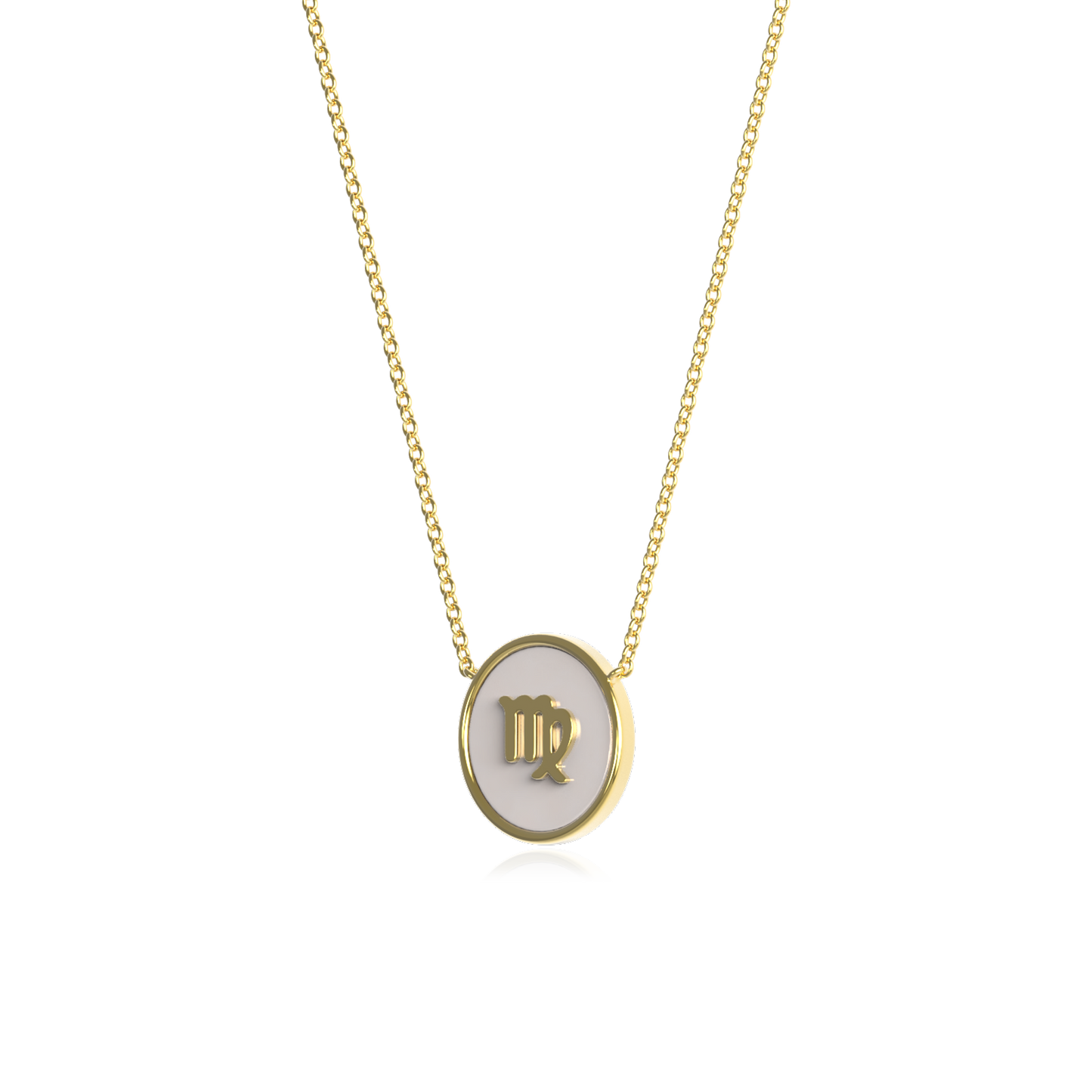 Custom Zodiac Initial Necklace - 925 Silver Pendant with Birthstone | 18K Gold or Rhodium Plated | Free Engraving