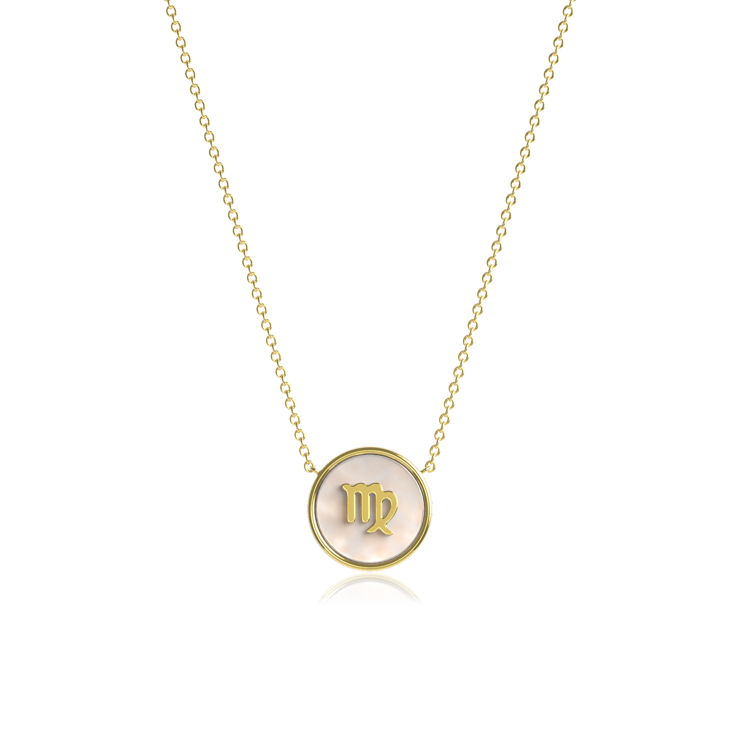 Custom Zodiac Initial Necklace - 925 Silver Pendant with Birthstone | 18K Gold or Rhodium Plated | Free Engraving