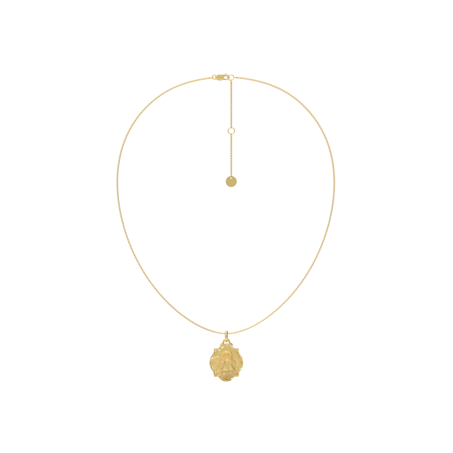 Personalized Gloria Pendant Necklace - Sterling Silver Gold/Silver | Cubic Zirconia