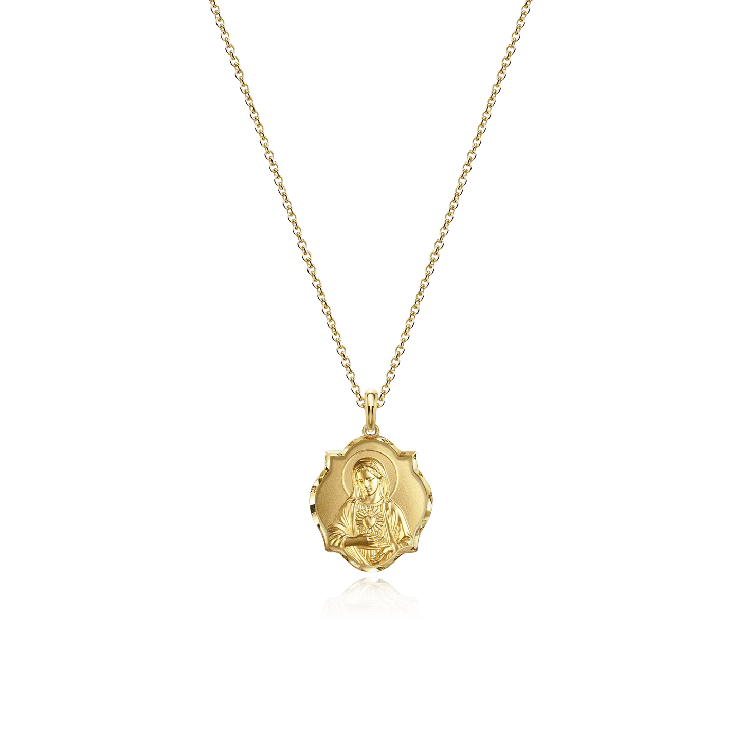 Personalized Gloria Pendant Necklace - Sterling Silver Gold/Silver | Cubic Zirconia