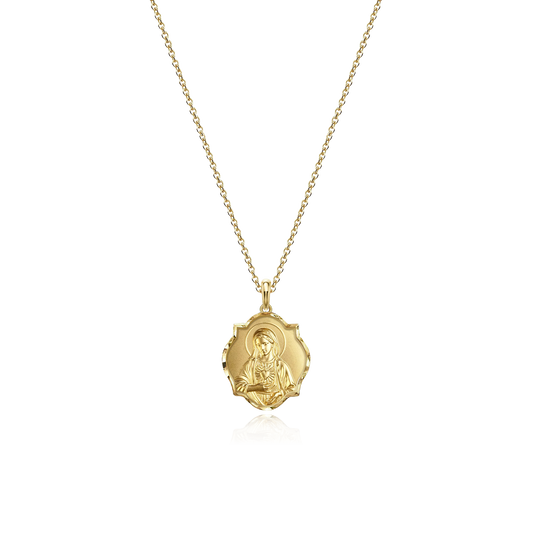 Personalized Gloria Pendant Necklace - Sterling Silver Gold/Silver | Cubic Zirconia